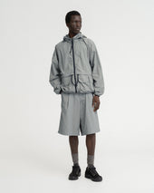 BANKS 2.0 UTILITY JACKET WITH REMOVABLE HOOD - LUNAR ROCK FEATHERWEIGHT MICRO RIPSTOP NYLON