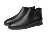 Rover Boots In Grain Calf With Shearling Lining