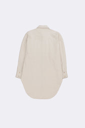 Off White Oversized Shirt In Undyed Handspun Denim