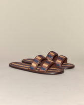 Duotone Summer Slides - Brown/Blue