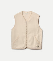 Padded Cotton Zip Vest