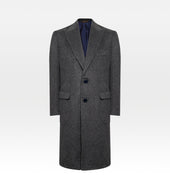Manteau En Alpaga Laine Gris