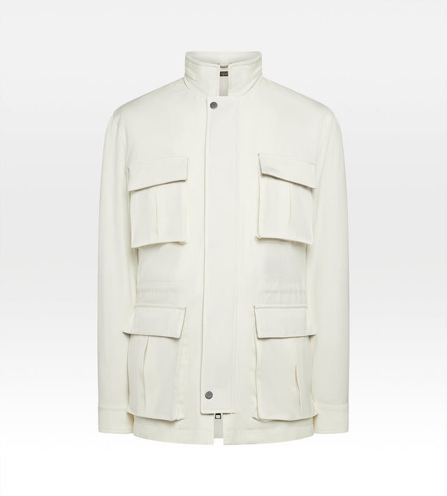 Veste saharienne en laine