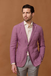 Veste rose en lin