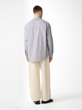 View Shirt In Grey Stripe
