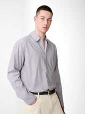 View Shirt In Grey Stripe