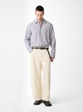 View Shirt In Grey Stripe