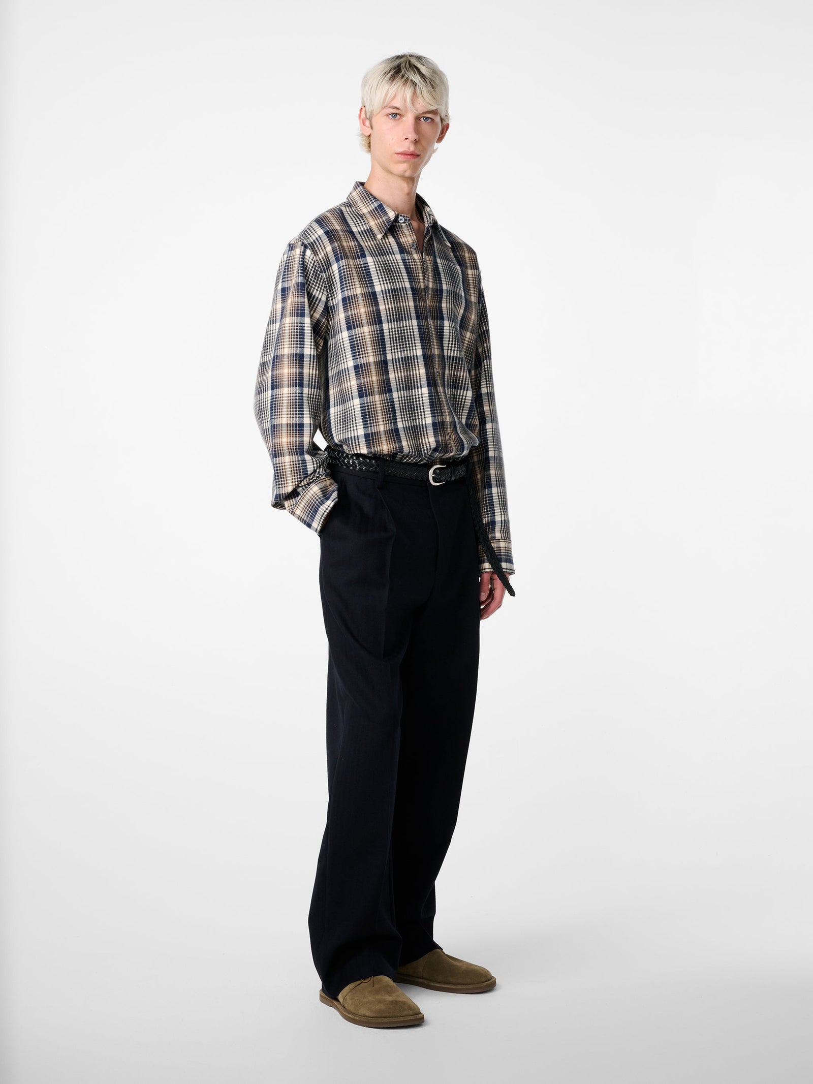 View Check Shirt In Navy