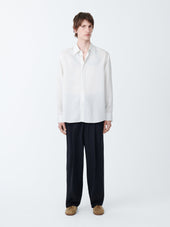 View Silk Shirt In Ecru Stripe