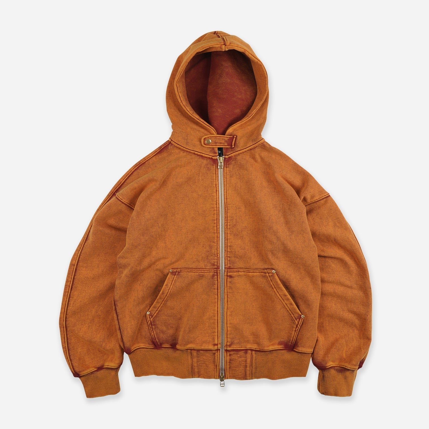 Vintage Dyeing Hood Zip Parka Sunset