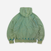 Vintage Dyeing Hooded Zip Parka