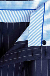 Vito Trousers In Wool Pinstripe