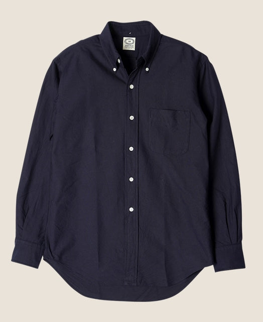 VINTAGE IVY - Button Down Navy Oxford