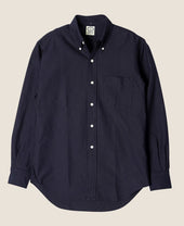 VINTAGE IVY - Button Down Navy Oxford