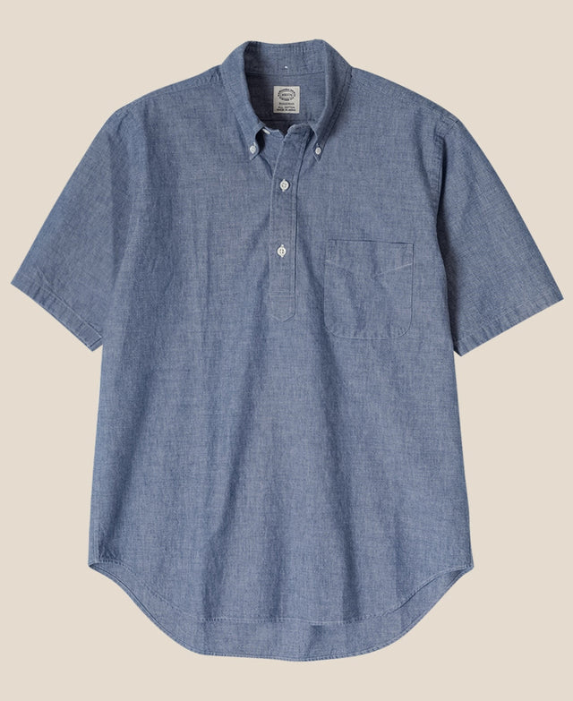 VINTAGE IVY BD POPOVER 5.5oz Blue Chambray