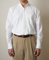 VINTAGE IVY - Button Down Ecru Oxford