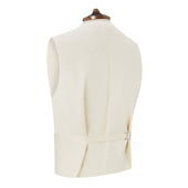 Hadley White Pink Stripe Waistcoat