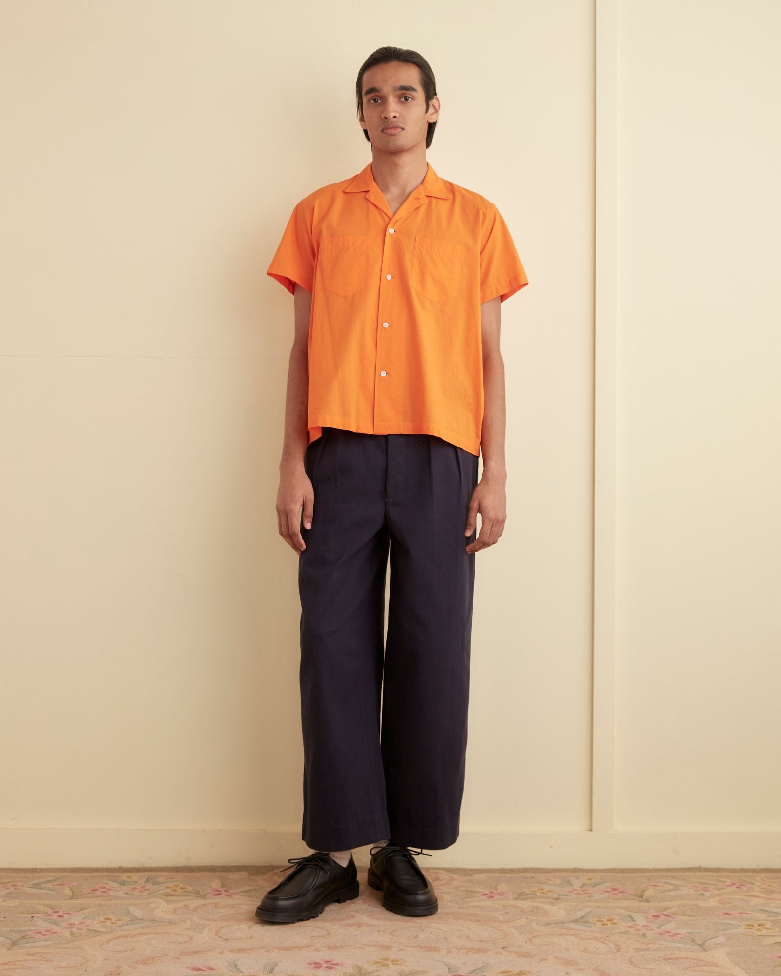 Voile Double Pocket Short Sleeve Shirt