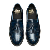 Navy Rub-Off Vegan Tassel Loafer