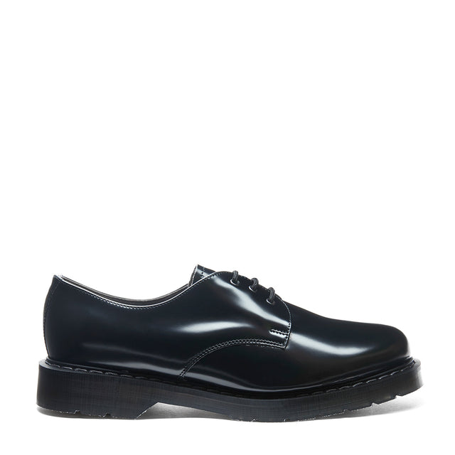 Black Vegan Hi-Shine Gibson Shoe
