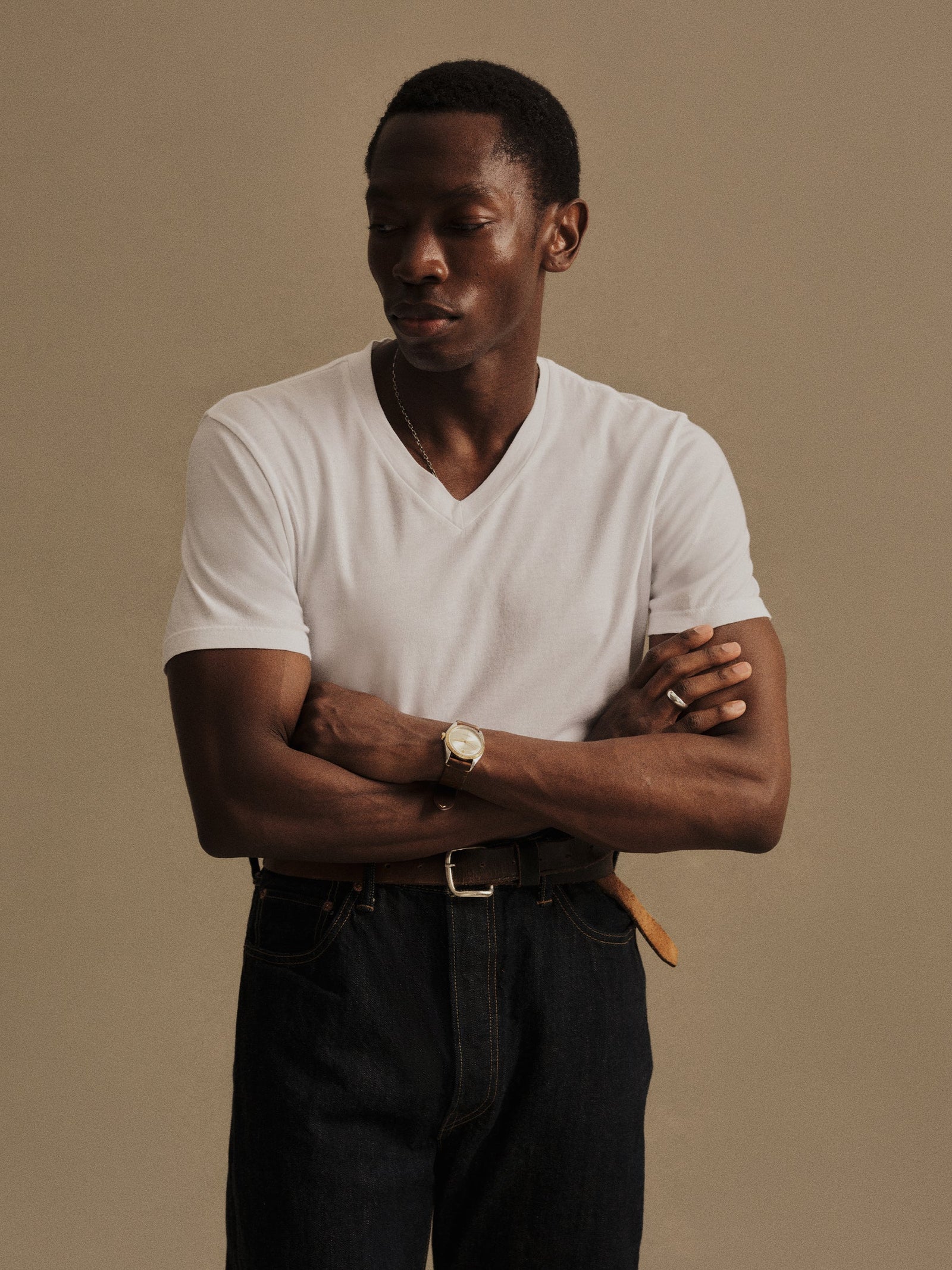 Pima Classic V Neck Tee