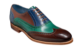 Valiant Multi - Ebony / Green / Blue Hand Painted