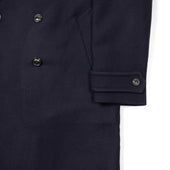 Relaxed Fit Double Breasted Overcoat In Wool Felt