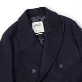 Relaxed Fit Double Breasted Overcoat In Wool Felt