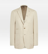 Veste Travel beige en coton à motif chevrons