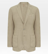 Veste déstructurée beige en lin