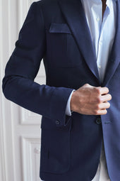 Veste Lorenzo En Laine Froide Infroissable