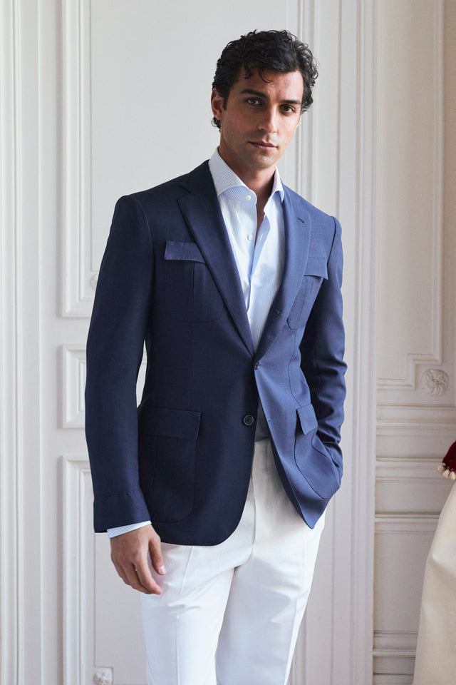 Veste Lorenzo en laine froide infroissable