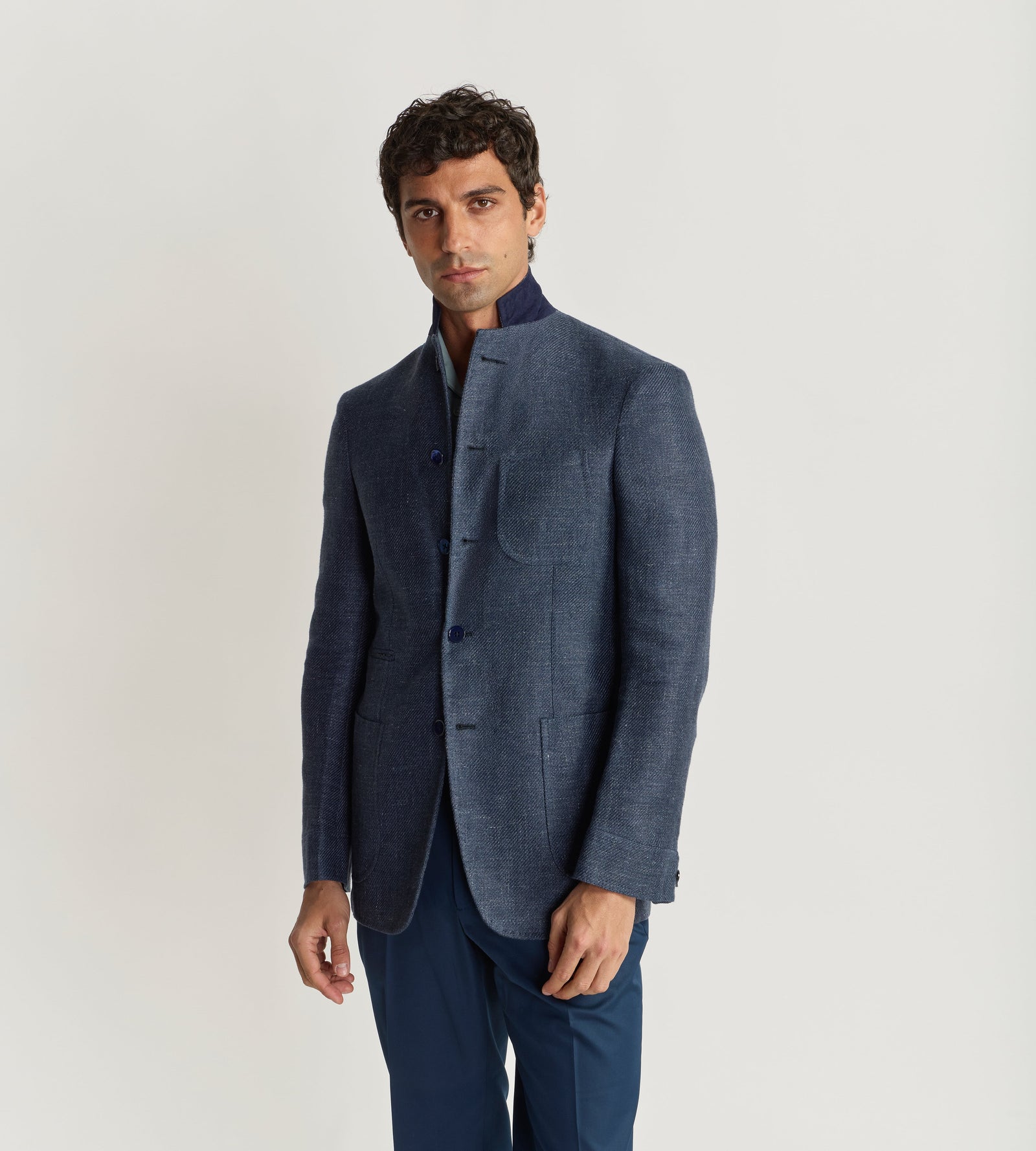 Veste Travel En Lin Et Coton