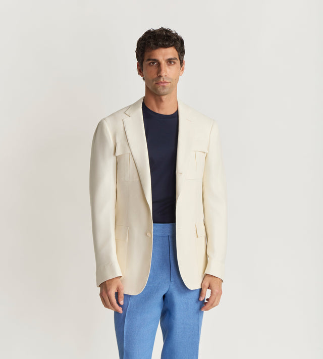 Veste Lorenzo en soie et laine