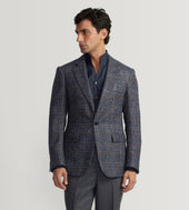 Veste en laine et alpaga à motif Prince-de-Galles