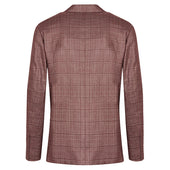 Veste Rouge En Soie Cachemire Carreaux Fen Tre