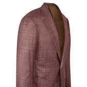 Veste Rouge En Soie Cachemire Carreaux Fen Tre
