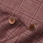 Veste Rouge En Soie Cachemire Carreaux Fen Tre