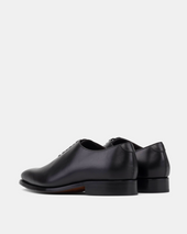 Vincent Black Calf in 722 with Half-Rubber Soles