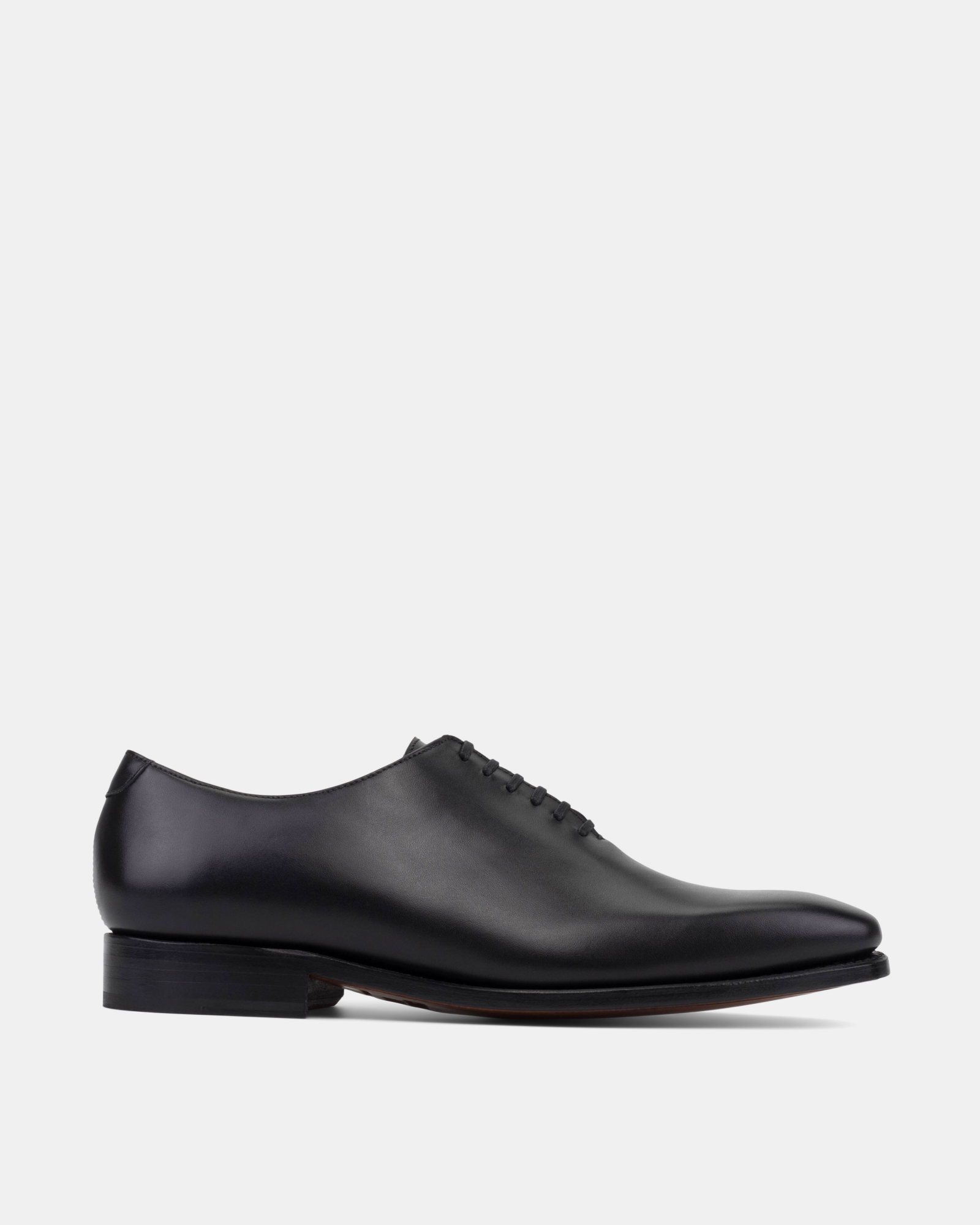 Vincent Black Calf in 722 with Half-Rubber Soles