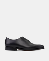 Vincent Black Calf in 722 with Half-Rubber Soles