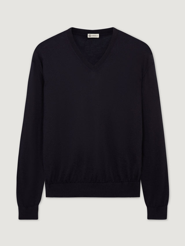 Navy Voile D'or Sweater