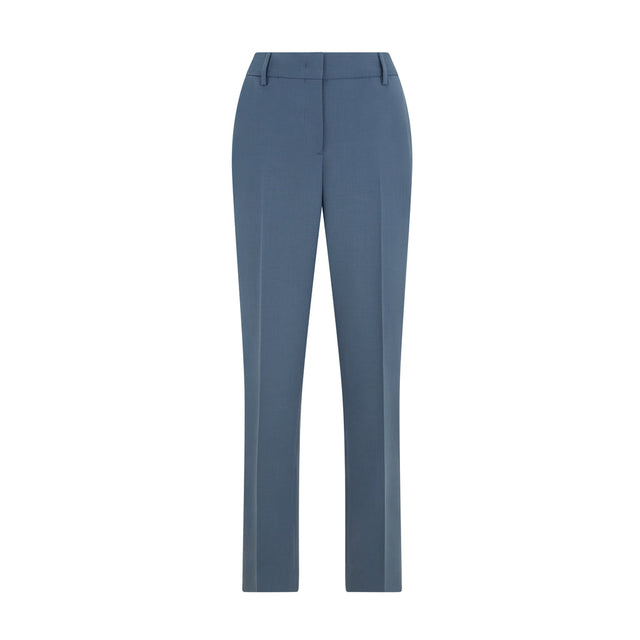 Tailored Blue Cigarette Wool Trouser