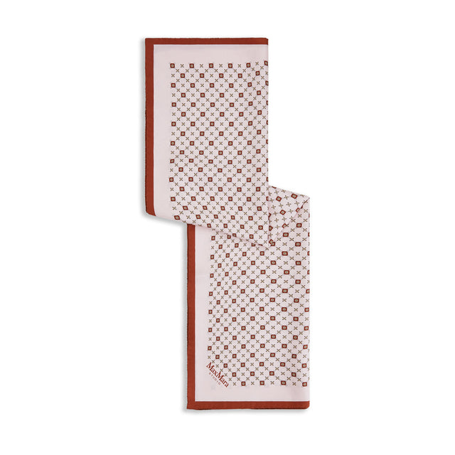 Lontra Pink Silk Square Scarf
