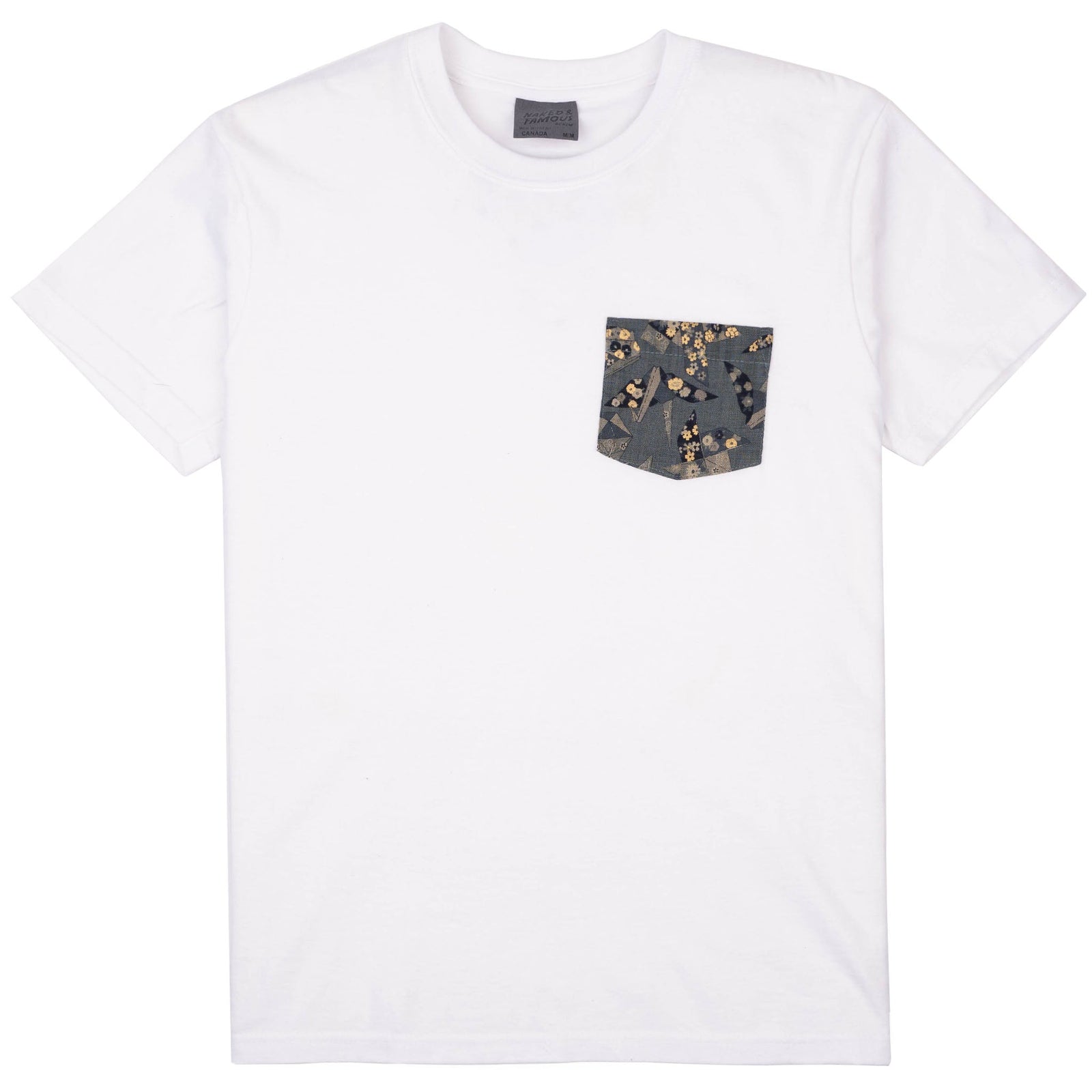 Pocket Tee White Origami Poplin