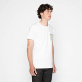 Pocket Tee - White + Linen Animals - Green
