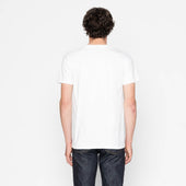 Pocket Tee - White + Matsuba Pines Needle - Indigo