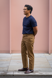 W11 Straight Tapered Khaki Japanese Twill Mens Chinos