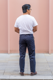 W11 Straight Tapered Navy Japanese Twill Mens Chinos
