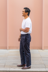 W11 Straight Tapered Navy Japanese Twill Mens Chinos